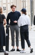 NATALIA DYER and Charlie Heaton at CDG Airport in Paris 09/23/2019