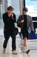NATALIA DYER and Charlie Heaton at CDG Airport in Paris 09/23/2019
