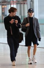 NATALIA DYER and Charlie Heaton at CDG Airport in Paris 09/23/2019