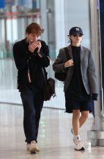 NATALIA DYER and Charlie Heaton at CDG Airport in Paris 09/23/2019