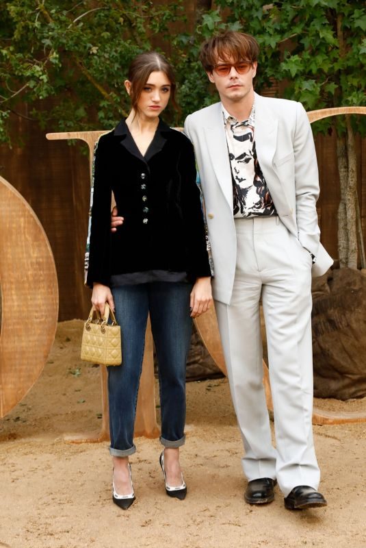 NATALIA DYER and Charlie Heaton at Christian Dior Show at Paris Fashion Week 09/24/2019