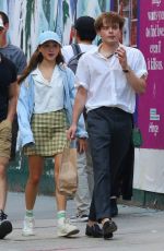 NATALIA DYER and Charlie Heaton Out for Lunch in New York 09/01/2019
