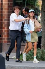 NATALIA DYER and Charlie Heaton Out for Lunch in New York 09/01/2019