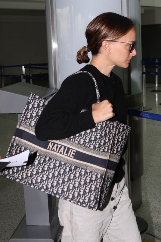 NATALIE PORTMAN at Airport in Toronto 09/10/2019