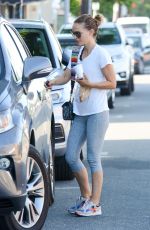 NATALIE PORTMAN in Leggings Out for Coffee in Los Angeles 09/06/2019