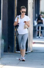 NATALIE PORTMAN in Leggings Out for Coffee in Los Angeles 09/06/2019