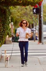 NATALIE PORTMAN Out with Her Dog in Los Feliz 09/26/2019