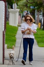 NATALIE PORTMAN Out with Her Dog in Los Feliz 09/26/2019
