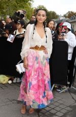 NATHALIE EMMANUEL at Valentino Fashion Show at PFW in Paris 09/29/2019