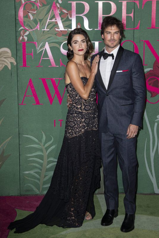 NIKKI REED and Ian Somerhalder at Green Carpet Fashion Awards in Milan 09/22/2019