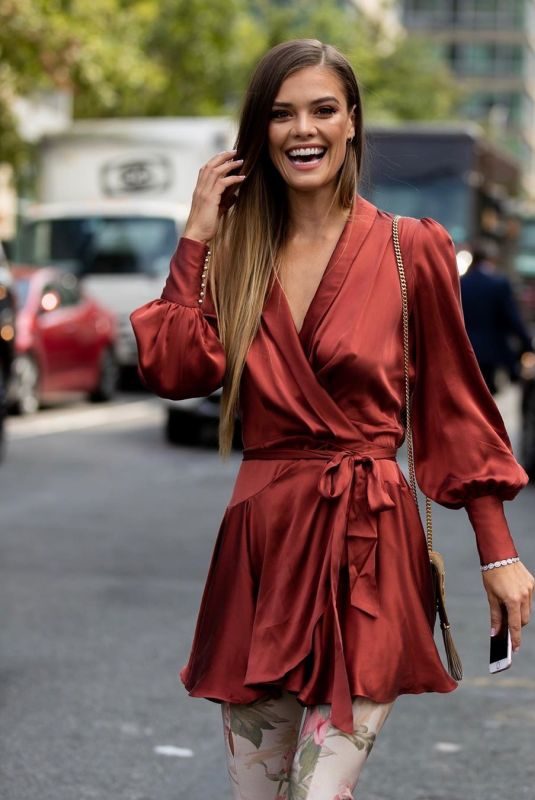 NINA AGDAL Out at 2019 New York Fashion Week 09/09/2019