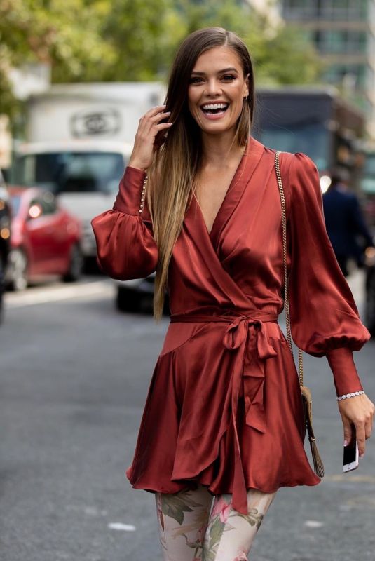 NINA AGDAL Out at 2019 New York Fashion Week 09/09/2019