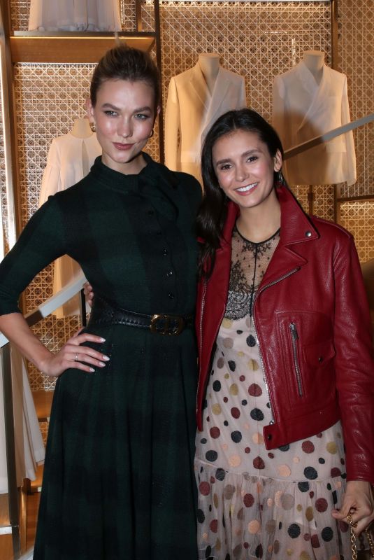 NINA DOBREV and KARLIE KLOSS at Dior Shop Opening in Paris 09/25/2019