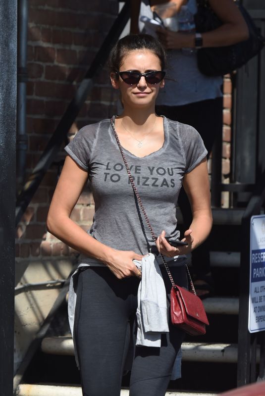 NINA DOBREV Leaves a Gym in West Hollywood 09/10/2019