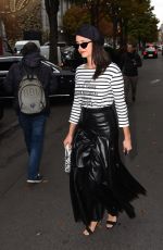 NINA DOBREV Leaves George V Hotel in Paris 09/25/2019