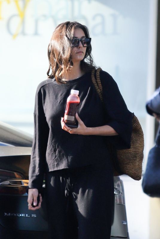 NINA DOBREV Leaves Hair Salon in West Hollywood 09/03/2019