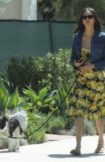 NINA DOBREV Out with Her Dog in Hollywood 09/08/2019