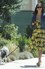 NINA DOBREV Out with Her Dog in Hollywood 09/08/2019