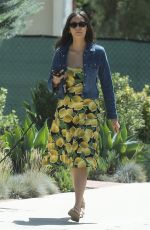 NINA DOBREV Out with Her Dog in Hollywood 09/08/2019