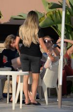 OLIVIA ATTWOOD, CLELIA  THEODOROU and GEORGIA KOUSOULOU on the Set of TOWIE in Marbella 09/16/2019