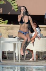 OLIVIA ATTWOOD, CLELIA  THEODOROU and GEORGIA KOUSOULOU on the Set of TOWIE in Marbella 09/16/2019