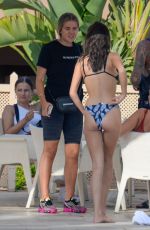 OLIVIA ATTWOOD, CLELIA  THEODOROU and GEORGIA KOUSOULOU on the Set of TOWIE in Marbella 09/16/2019