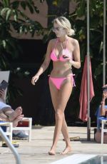 OLIVIA ATTWOOD in Bikini at a Pool in Marbella 09/18/2019