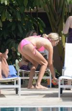 OLIVIA ATTWOOD in Bikini at a Pool in Marbella 09/18/2019