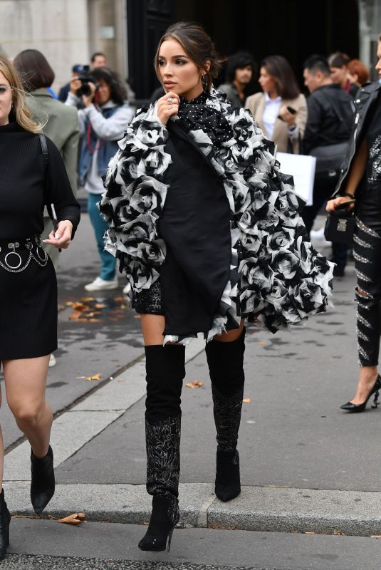 OLIVIA CULPO Leaves Redemption Show at Paris Fashion Week 09/26/2019