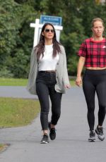 OLIVIA MUNN Out with Her Trainer in Montreal 09/22/2019