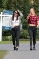 OLIVIA MUNN Out with Her Trainer in Montreal 09/22/2019