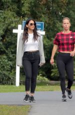 OLIVIA MUNN Out with Her Trainer in Montreal 09/22/2019