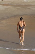 PAULA PATTON in Swimsuit on the Beach in Malibu 09/23/2019