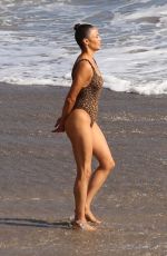 PAULA PATTON in Swimsuit on the Beach in Malibu 09/23/2019