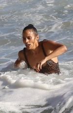 PAULA PATTON in Swimsuit on the Beach in Malibu 09/23/2019