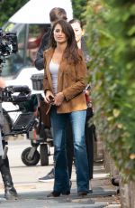 PENELOPE CRUZ and JESSICA CHASTAIN on the Set 355 Movie in London 09/05/2019