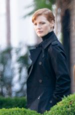 PENELOPE CRUZ and JESSICA CHASTAIN on the Set 355 Movie in London 09/05/2019