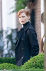 PENELOPE CRUZ and JESSICA CHASTAIN on the Set 355 Movie in London 09/05/2019