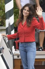 PENELOPE CRUZ in Denim Out in Venice 09/02/2019