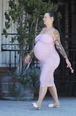 Pregnant AMBER ROSE Out in Studio City 09/01/2019