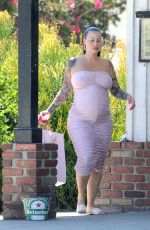 Pregnant AMBER ROSE Out in Studio City 09/01/2019