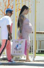Pregnant AMBER ROSE Out in Studio City 09/01/2019
