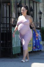 Pregnant AMBER ROSE Out in Studio City 09/01/2019