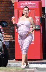 Pregnant AMBER ROSE Out in Studio City 09/01/2019