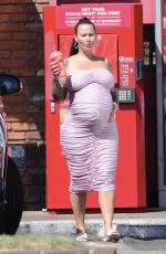 Pregnant AMBER ROSE Out in Studio City 09/01/2019