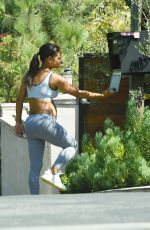 Pregnant CHRISTINA MILIAN at a Mail Box in Los Angeles 09/17/2019