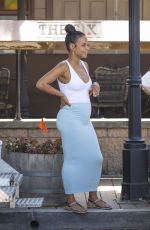 Pregnant CHRISTINA MILIAN at Farmers Market in Los Angeles 09/07/2019