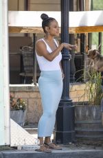 Pregnant CHRISTINA MILIAN at Farmers Market in Los Angeles 09/07/2019