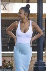 Pregnant CHRISTINA MILIAN at Farmers Market in Los Angeles 09/07/2019