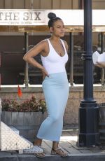 Pregnant CHRISTINA MILIAN at Farmers Market in Los Angeles 09/07/2019